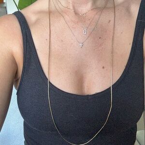 18k Gold bead necklace